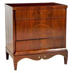 Small Empire Chest of Drawers in Cuban Mahogany, Denmark, circa 1810