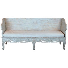 18th Century Swedish Period Gustavian Trag Sofa in Original Paint 2