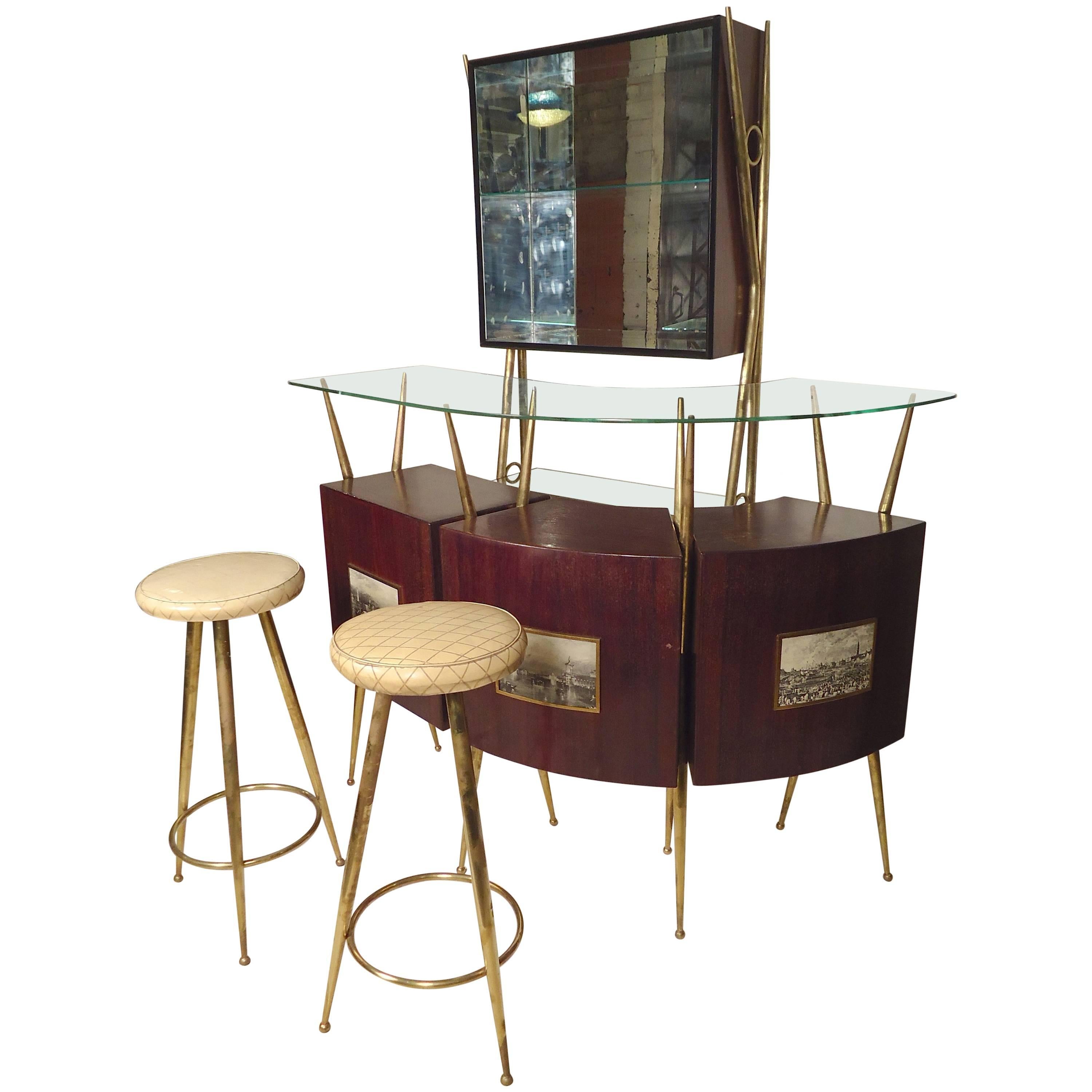 Italian Freestanding Bar at 1stdibs