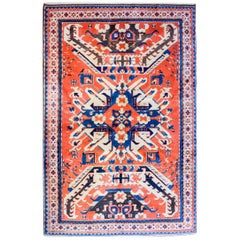 Fantastic Vintage Eagle Kazak Rug 11