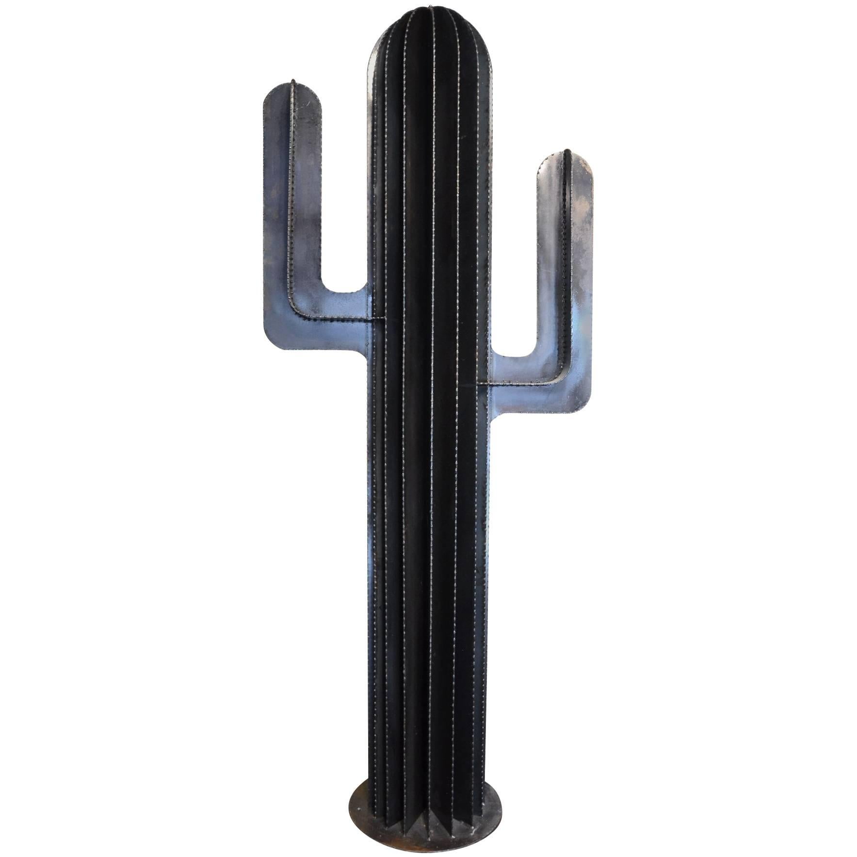 Huge Western Steel Cactus Designed by French Designer FD63 For Sale