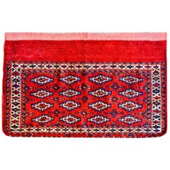 Wonderful Early 20th Century Turkmen Bag Face Rug