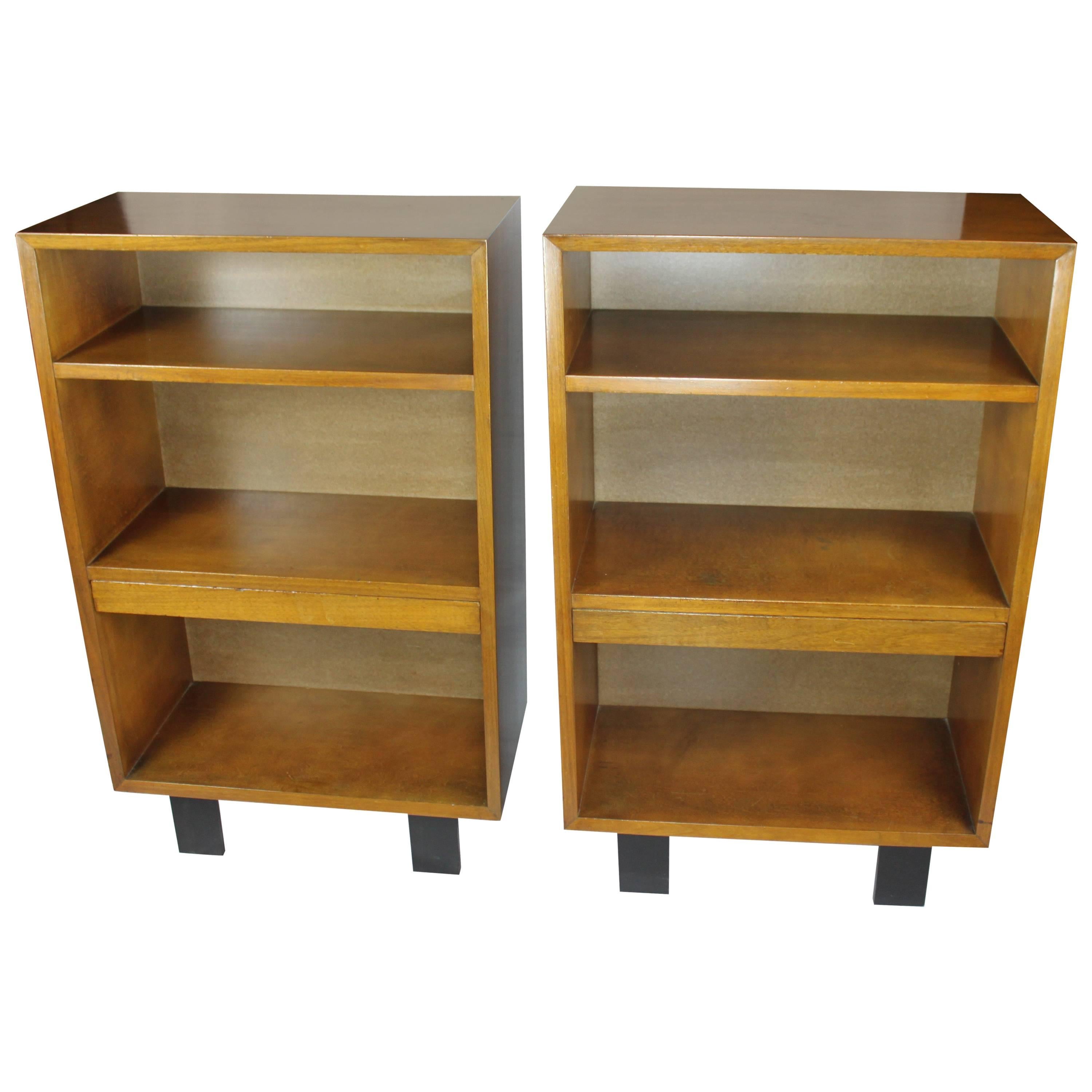 Pair of George Nelson Bookcases Nightstands For Sale