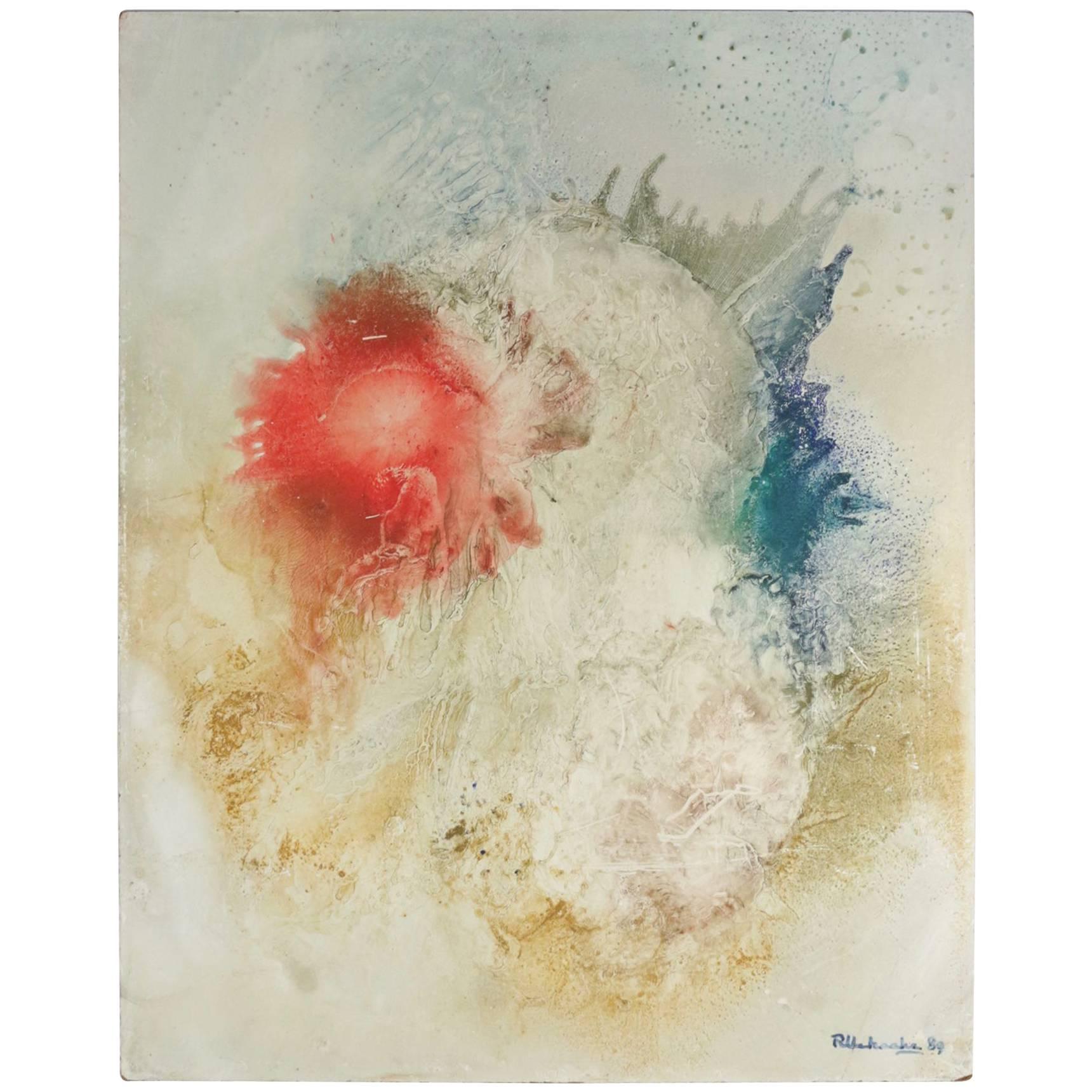 Abstract Painting, Signed, 20th Century