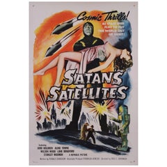 "Satan's Satellites" an American Mid-Century Sci-Fi Movie Poster, 1958 9