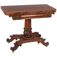 Fine Quality William IV Period Rosewood Card-Table