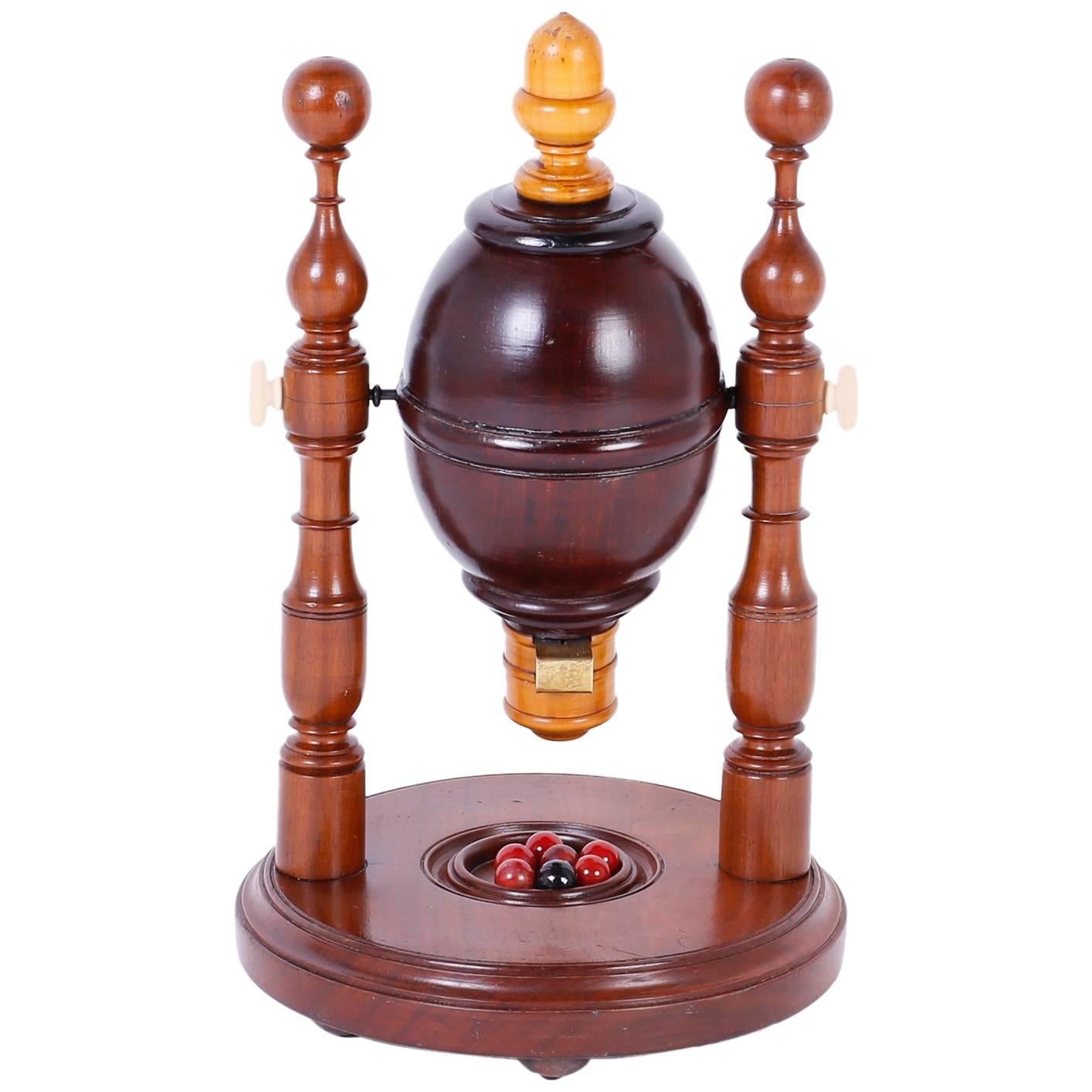 19th Century British Colonial Wood Counter Game