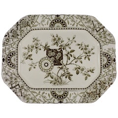 19th Century Staffordshire Aesthetic Movement Transferware Platter, ‘Gordon’