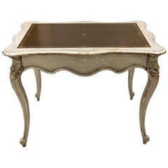 Antique French Louis XV Side Table with Hidden Drawer