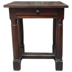 Antique French Louis XIII Style Side Table