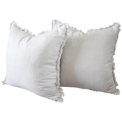 Silk and Linen Accent Pillows