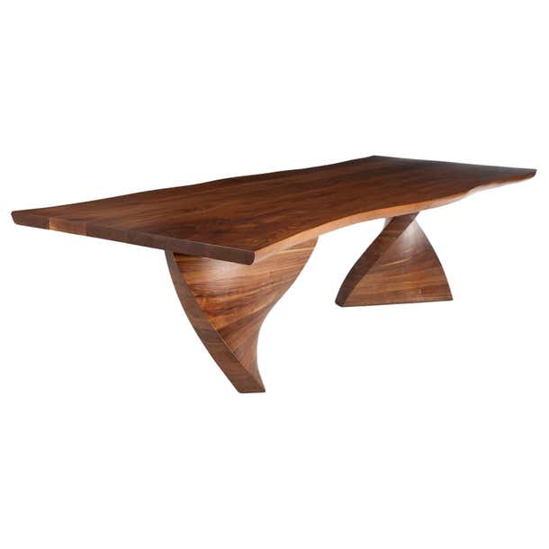 Statement Table Design HELICAL Statement Dining Table in Walnut For Sale at 1stDibs ...