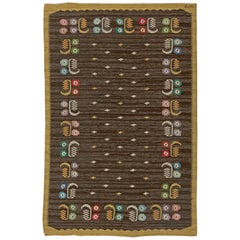Swedish Vintage Rug Signed by 'SW' 11