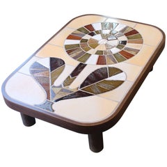 Roger Capron Beautiful Cocktail Table, circa 1960