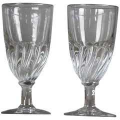 Original Late 19th Century Swirl Absinthe Glasses