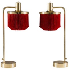 Pair of Fringe Table Lamps B140 by Hans-Agne Jakobsson