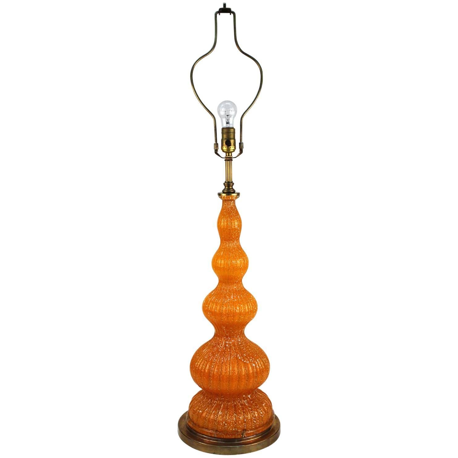 Mid-Century Barovier and Toso Murano Glass Table Lamp