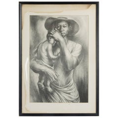 Charles White Lithograph 'The Mother'