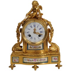 Japy Freres Early Ormolu and Sèvres Porcelain Clock