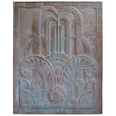 Copper Art Deco Panel