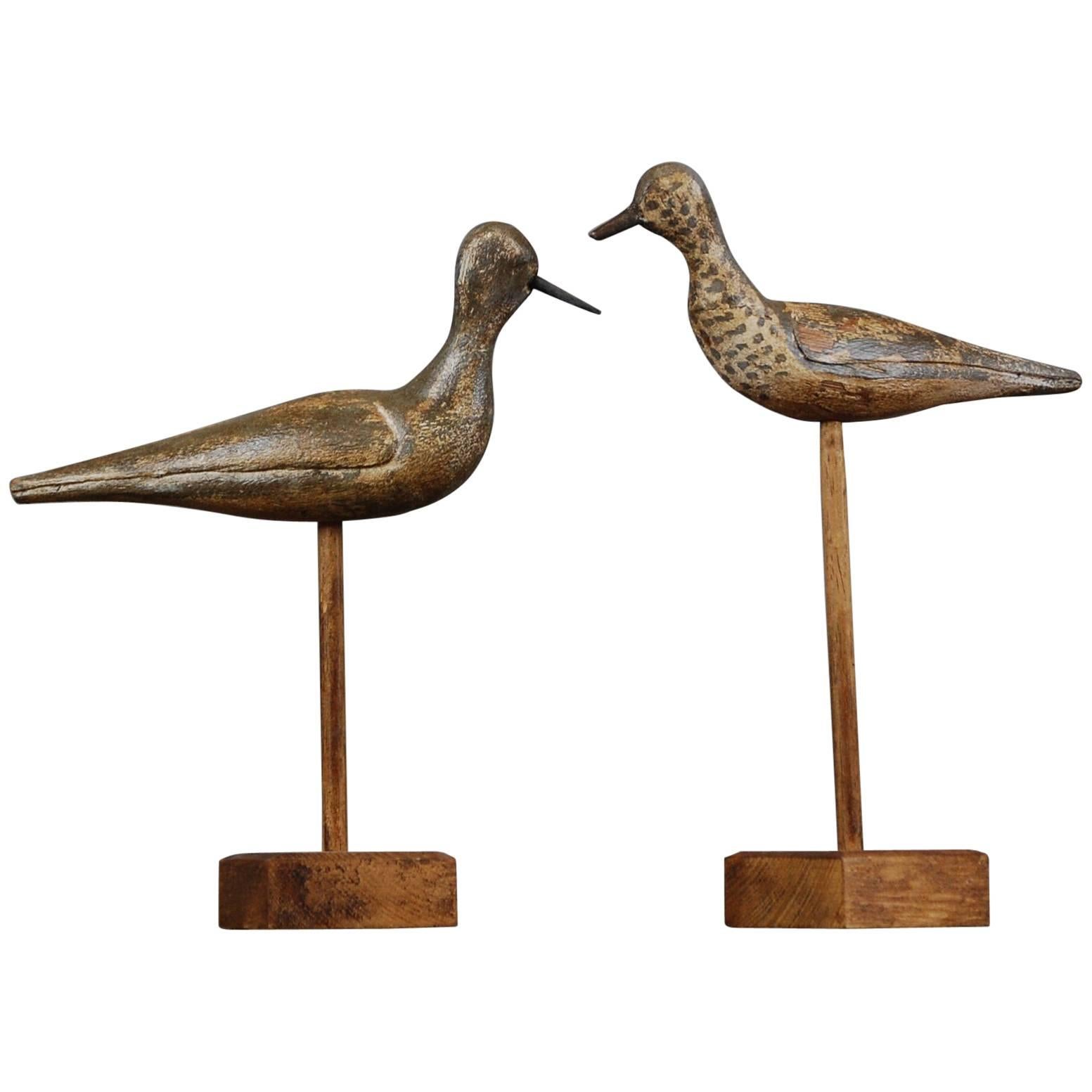 Pair of Early 20th Century Sandpiper Decoys