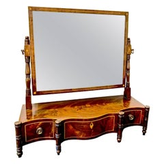 19th Century English Regency Dressing Mirror