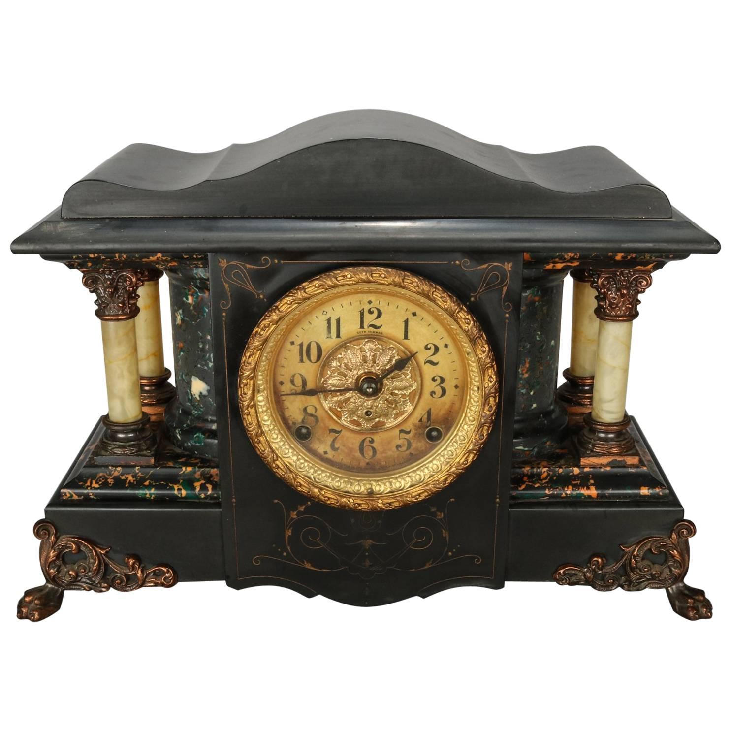Seth Thomas mantle/mantel clock feet #1 Metal furniture decorations Set of 4 