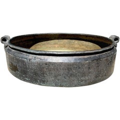 Antique 19th Century Indian Bronze Urli Bowl Planter