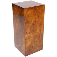 Burl Wood Mid-Century Modern Pedestal