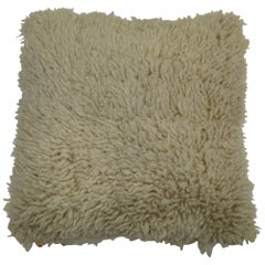 Used Shag Rug Pillow