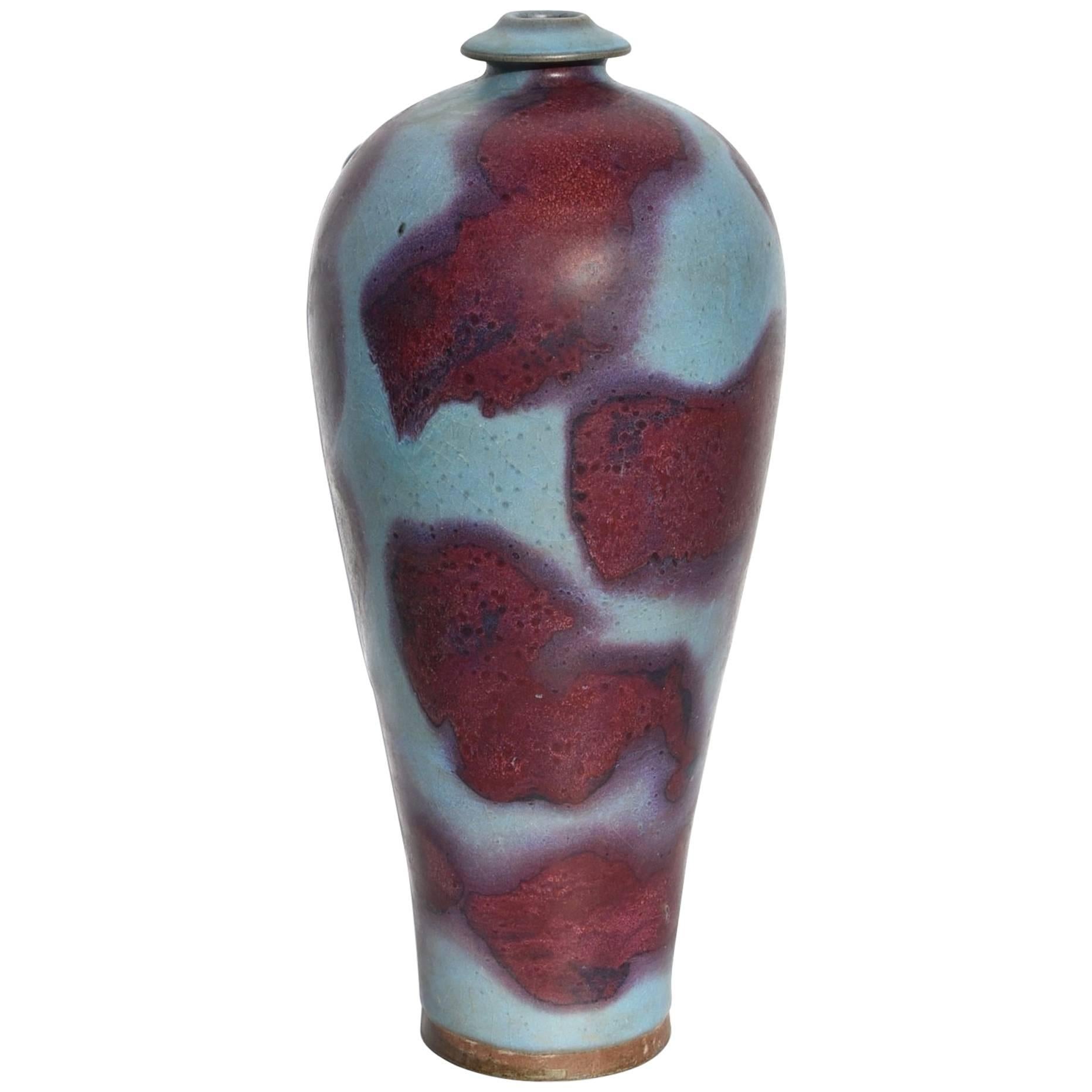 Chinese Jun Ware Porcelain Vase, Tang Dynasty Style