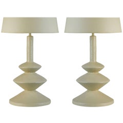 Two Table Lamps after Jean Michel Frank and Giacometti for Sirmos