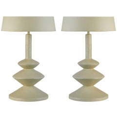 Two Table Lamps after Jean Michel Frank and Giacometti for Sirmos