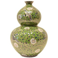 Japanese Green Contemporary Porcelain Vase by Sho-un 2