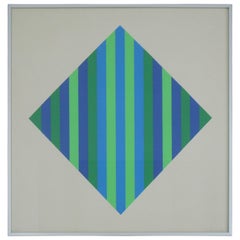 Johan Van Den Berg Geometric Abstract Serigraphy Untitled