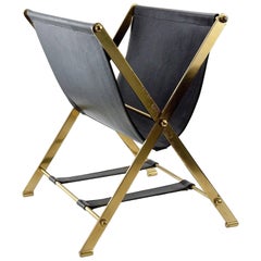 Magazine Stand in the Style of Jacques Adnet