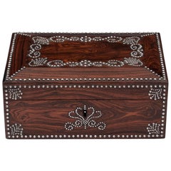 Kingwood Antique Faceted Cut Steel Jewelry Box