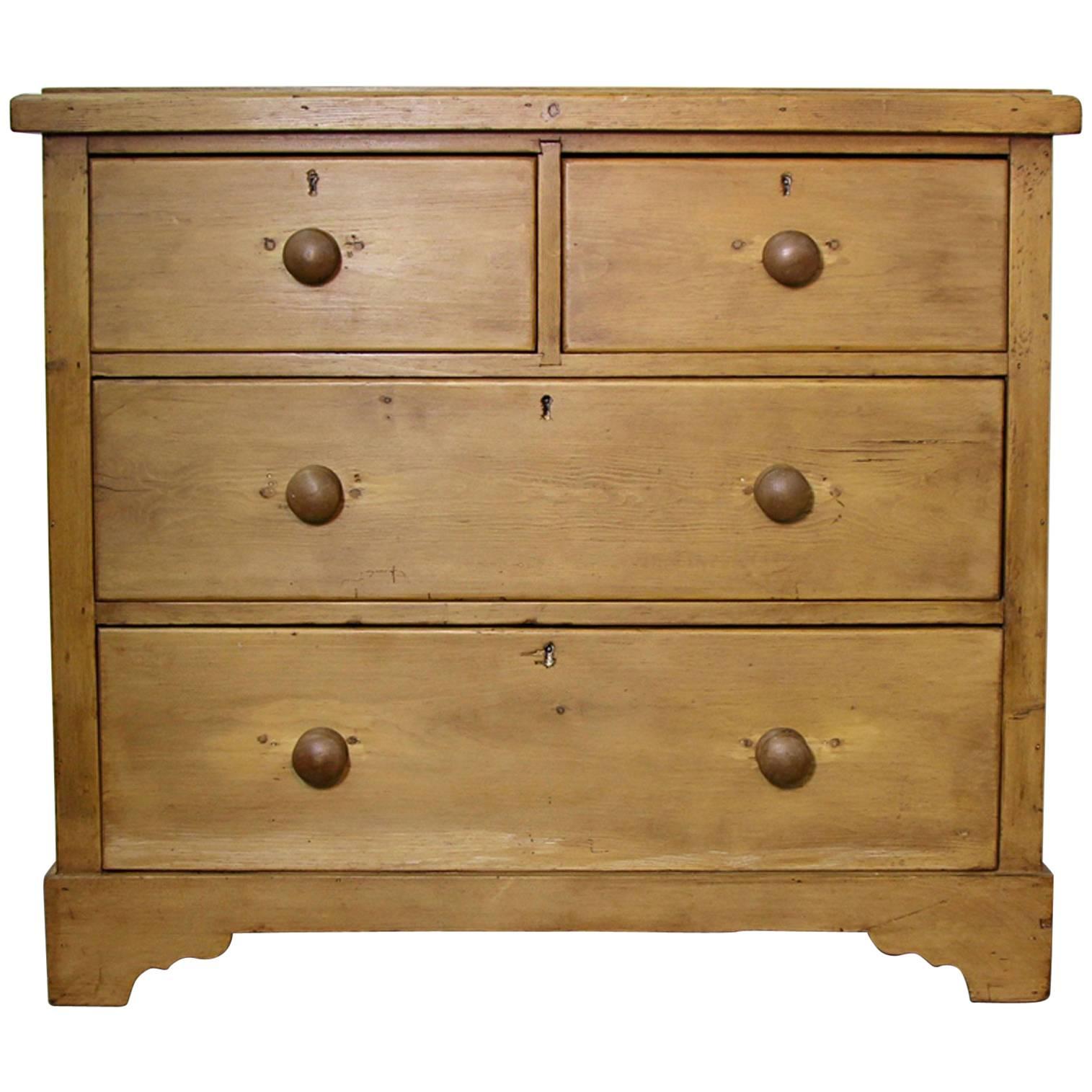 Small English Pine Chest of Drawers