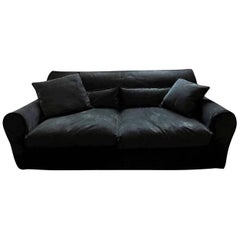 Sofa "Housse" by Manufacturer Baxter Finished in Roughout Leather