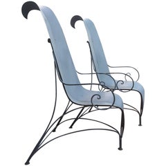Pair of Fabrizio Corneli "Leave" Chairs, 1986 2