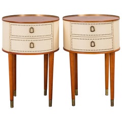 Pair of Mid-Century Modern Night Stands by Halvdan Pettersson