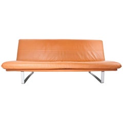 Sofa in Leather by Kho Liang Ie for Artifort 1968, Model C 683 Vintage