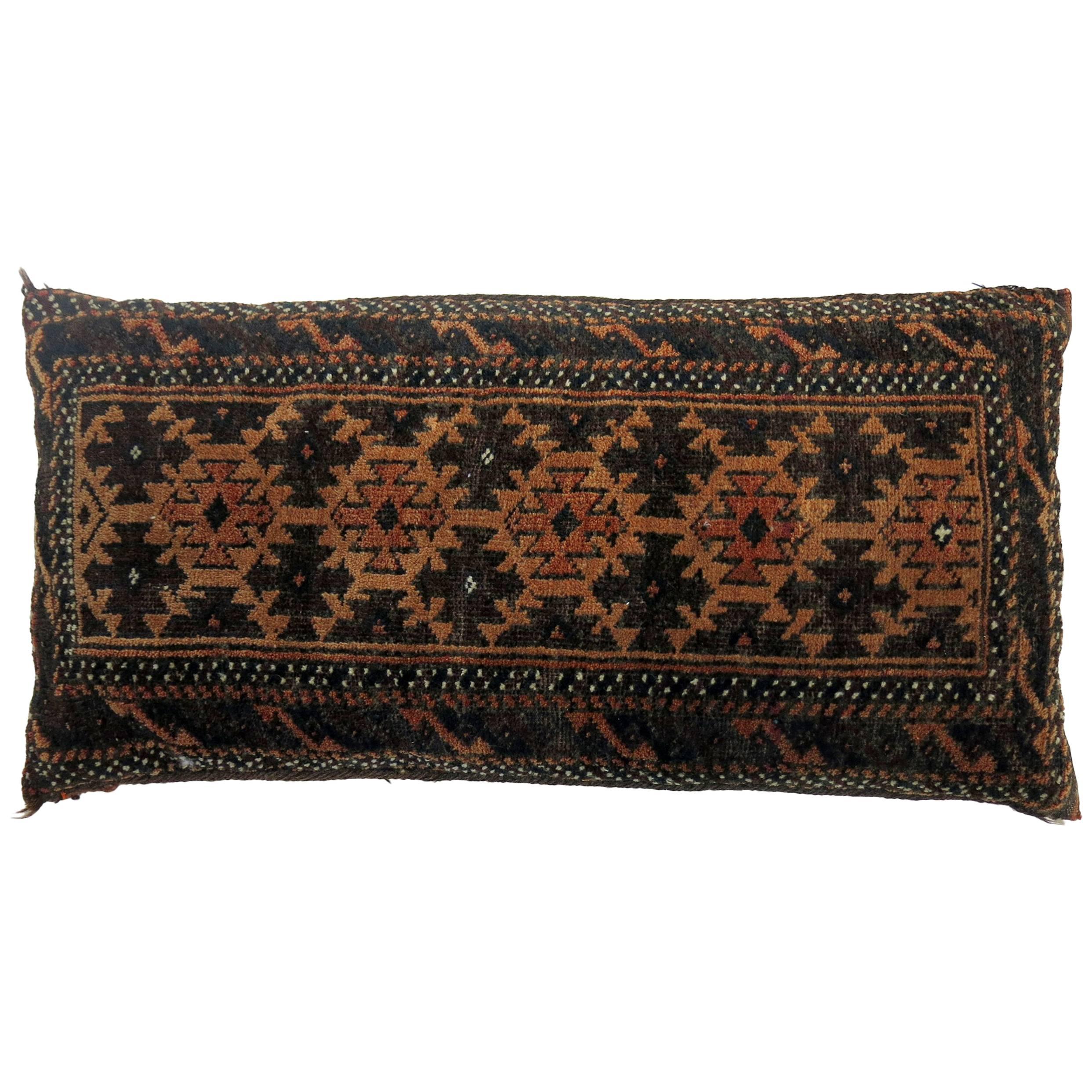 Rustic Tribal Floor Rug Pillow