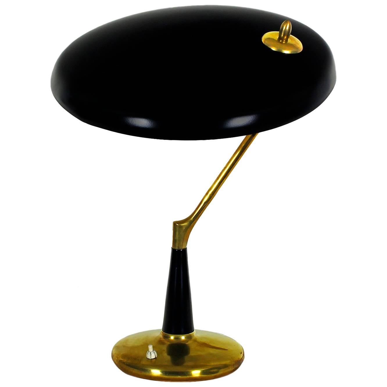 1956 Table Lamp by Oscar Torlasco for Lumi, brass, sheet metal - Italy