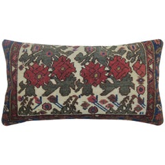 Persian Floral Antique Rug Bolster Pillow