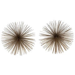 Pair of Small Pom Pom Wall Sculptures by Curtis Jere 4