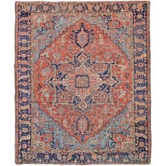 Antique Persian Large Heriz Carpet or Rug 8