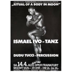 Poster originale "Ismael Ivo, Rituale di un corpo nella luna", anni '80