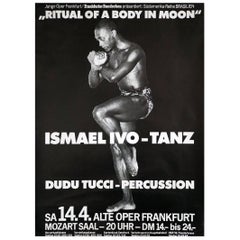 Affiche originale « Ismael Ivo, Ritual of a Body in Moon » (Le rituel d'un corps dans la lune), 1980