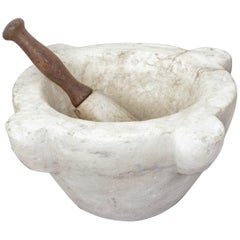 Vintage Massive French Mortar and Pestle